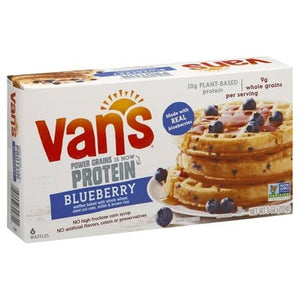 Van`S International Foods Power Grain Blueberry Waffles 12/9 OZ [UNFI #71420]