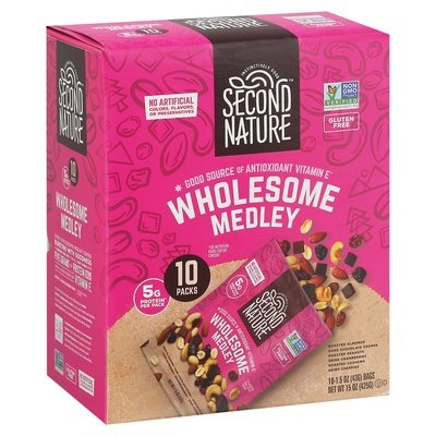 Second Nature Wholesome Nut Medley 4/10/1.5 OZ [UNFI #02488]