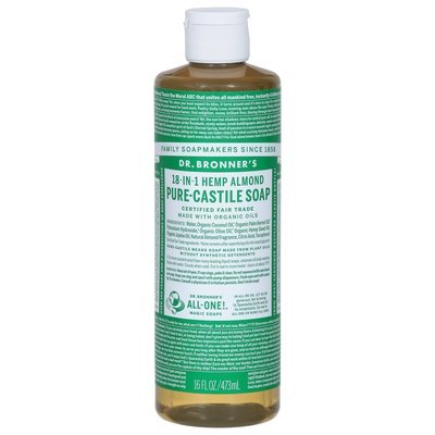OG3 Dr Bronners Almond Pure Castile Soap 16 OZ [UNFI #54206] T