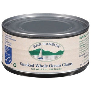 Bar Harbor Whole Ocean Smoked Clams 12/6.5 Oz [UNFI #71683]