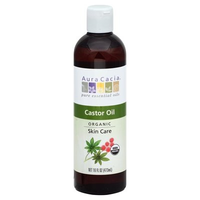 OG2 Aura Cacia Castor Oil 16 OZ [UNFI #71634] T