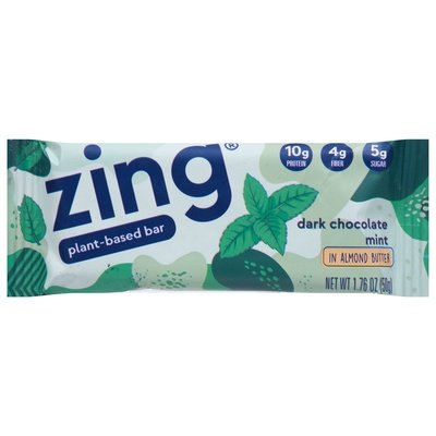 Zing Bar Drk Choc Snflwr Mint Bar 12/1.76 OZ [UNFI #57427]