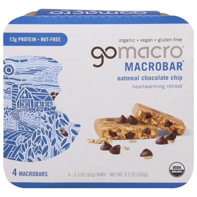 OG2 Gomacro Oatmeal Chocolate Chip 7/4/2.3 OZ [UNFI #44183]