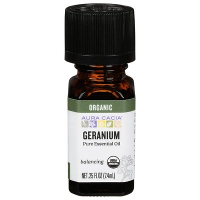 OG2 Aura Cacia Essntl Oil Geranium .25 OZ [UNFI #51738] T