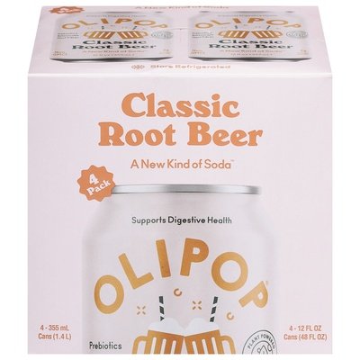 Olipop Classic Root Beer 6/4/12 OZ [UNFI #88932]