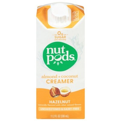 Nutpods Df(Coconut-Almond)Unsweetened Hazelnut Creamer 12/11.2 OZ [UNFI #23736]