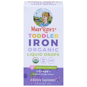 Mary Ruths Liquid Iron Grape Toddler 2 Oz [UNFI #39471]