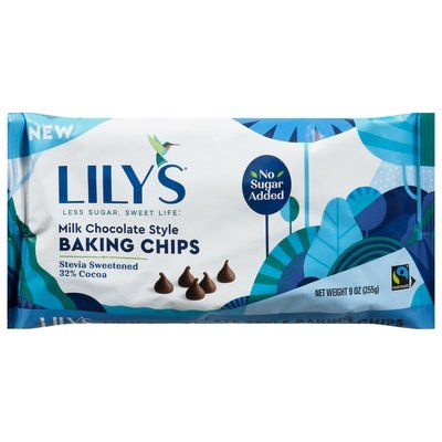 Lilys Milk Choc Style Baking Chips 12/9 OZ [UNFI #19350]