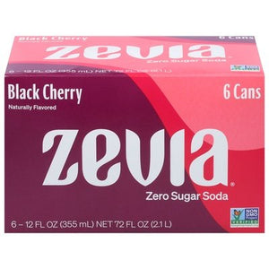 Zevia Black Cherry 4/6/12 Oz [UNFI #08364]