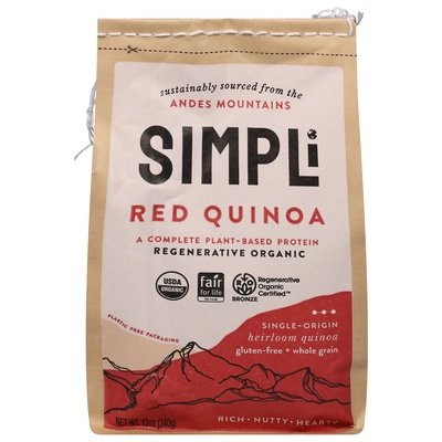 Simpli Regenerative Red Quinoa 8/12 Oz [UNFI #01851]