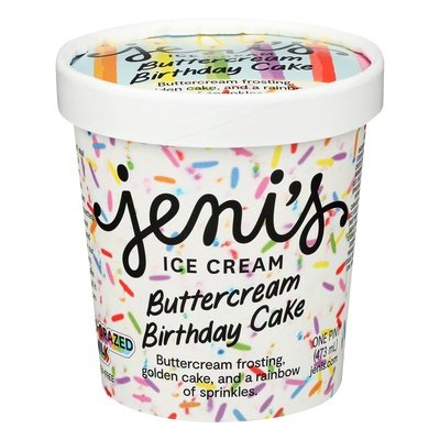 Jeni`S Buttercream Birthday Cake 8/16 OZ [UNFI #38446]