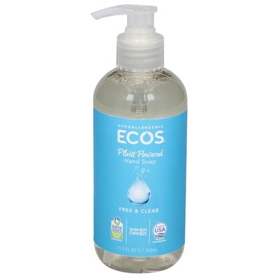 Ecos Hand Soap, Free & Clear 6/11.5 OZ [UNFI #44485] T