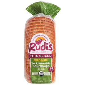 OG2 Rudi`S Organic Bakery Rocky Mountain Sourdough, Thin Sliced 8/18 OZ [UNFI #29312]