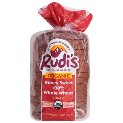 OG2 Rudis Bread Honey Sweet Whole Wheat 8/22 OZ [UNFI #77781]