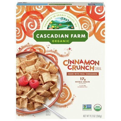 OG2 Cascadian Farm Cinnamon Crunch Crl 10/9.2 OZ [UNFI #58215]