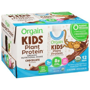 OG2 Orgain Kids Chocolate, Plant Based 1/12/8 OZ [UNFI #67323]