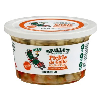 Grillo`S Pickles Medium Thick & Chunky 6/14 OZ [UNFI #58450]