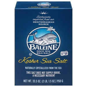 La Baleine Kosher Sea Salt 9/33.5 Oz [UNFI #18686]
