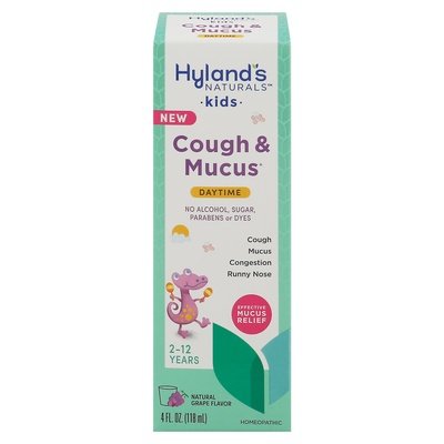 Hyland`S Kids Cough & Mucus Daytime, Grape 4 Oz [UNFI #71811] T