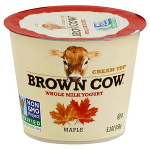 Brown Cow Crm Top Maple 12/5.3 OZ [UNFI #34564]