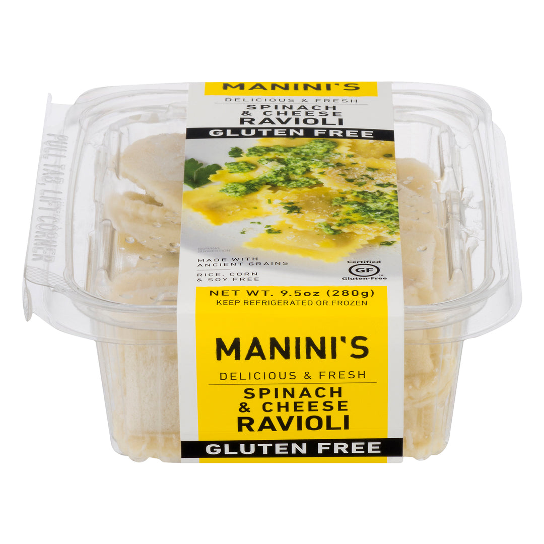 Maninis Spinach And Cheese Ravioli 12/9.5 Oz [UNFI #36136]