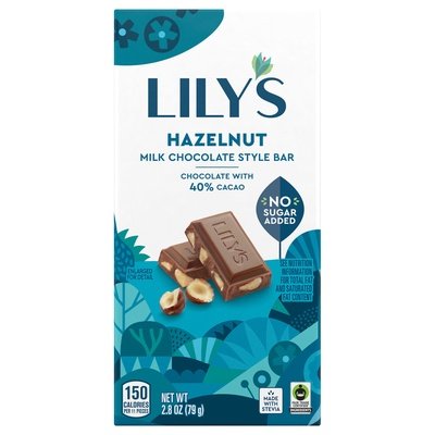 Lilys Choc Bar 40% Hzlnt 12/2.8 OZ [UNFI #89939]