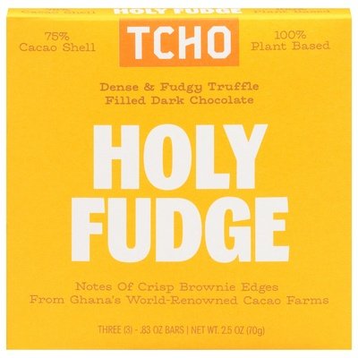 OG2 Tcho Chocolate Holy Fudge Chocolate Bar 10/2.5 Oz [UNFI #4776]