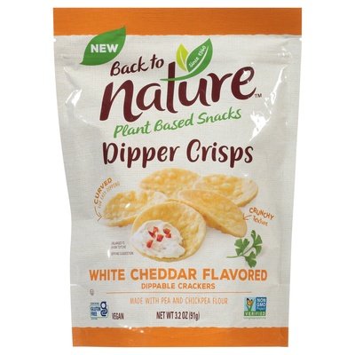 Back To Nature White Cheddar Dipper Crisps 6/3.2 OZ [UNFI #12940]