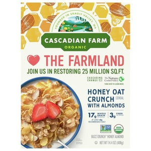 Cascadian Farm Honey Almond Buzz Crunch 10/14.4 Oz [UNFI #38062]