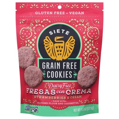 Siete Fresas Con Crema Cookies 10/4.5 Oz [UNFI #39440]