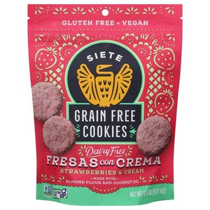 Siete Fresas Con Crema Cookies 10/4.5 Oz [UNFI #39440]