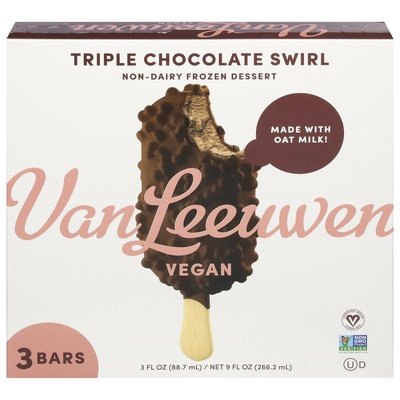 Van Leeuwen Ice Cream Triple Chocolate Swirl, 3Ct 8/9 Oz [UNFI #45995]