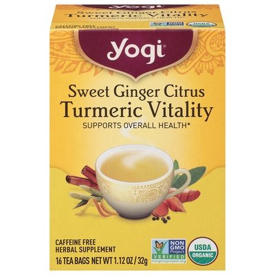 OG2 Yogi Sweet Ginger Citrus Turmeric 6/16 BAG [UNFI #11004]