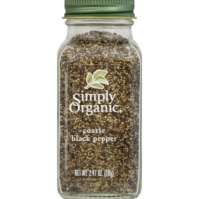 Simply Organic Pepper, Black Coarse 6/2.47 Oz [UNFI #27537]