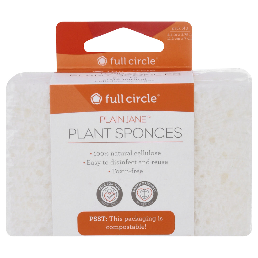 Full Circle Home Plant Sponges 3 Pack 6 Ct [UNFI #42353] T