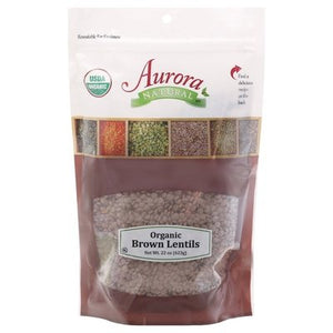 OG2 Aurora Natural Brown Lentils 10/22 OZ [UNFI #00154]