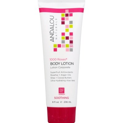 Andalou Naturals Bdy Lotion 1000 Rose 8 OZ [UNFI #32345] T