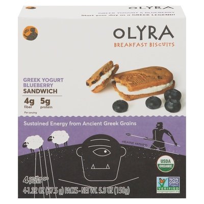 OG2 Olyra Greek Yogurt Blueberry 6/5.3 OZ [UNFI #67606]