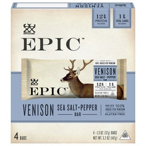 Epic Venison, Sea Salt+Pepper 8/4/1.3 OZ [UNFI #69654]