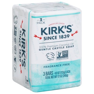 Kirks Cstile Soap Ff 3Pk 1/3/4 OZ [UNFI #34703]