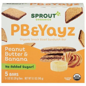 Sprout Pb & Yayz, Peanut Butter & Banana 6/5.1 Oz [UNFI #74845]