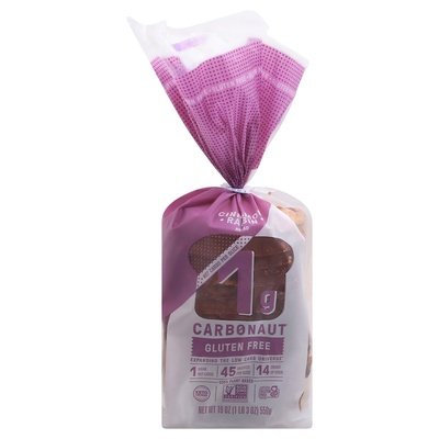 Carbonaut Cinnamon Raisin Bread 8/19 Oz [UNFI #87469]