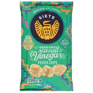 Siete Serrano Sea Salt And Vinegar 6/5.5 OZ [UNFI #27362]