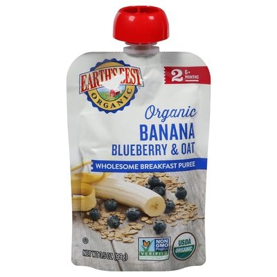 OG2 Earth`S Best Banana Blueberry Oat 12/3.5 Oz [UNFI #85662]