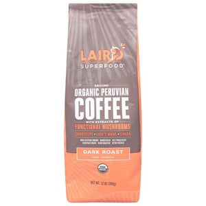 OG2 Laird Superfood Dk Ground Coffee W/Mushroom 6/12 OZ [UNFI #74312]
