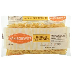 Manischewitz Noodles, Egg, Medium 12/12 Oz [UNFI #74211]