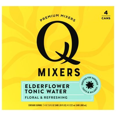 Q Drinks Elderflowr Tonic Water Non/Alc 6/4/7.5 Z [UNFI #53547] T