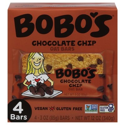 Bobos Choc Chip Oat Bar 6/4 PACK [UNFI #46478]