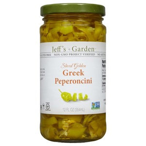 Jeffs Garden Slcd Gldn Greek Pepperocini 6/12 OZ [UNFI #24100]