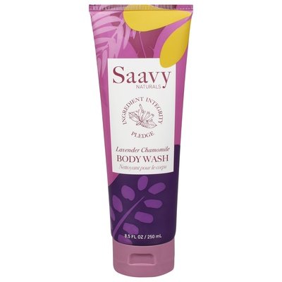 Saavy Naturals Tahitian Vanilla Body Wash 8.5 OZ [UNFI #03290] T
